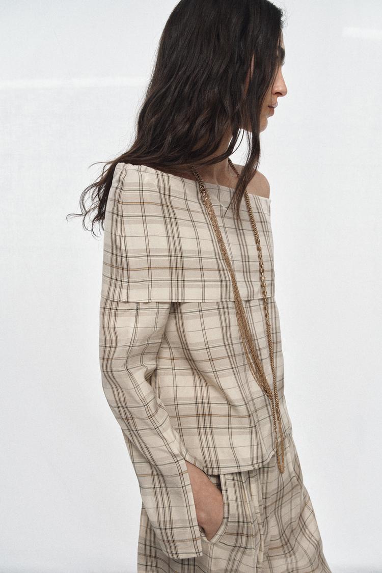 PANTALON À CARREAUX ZW COLLECTION