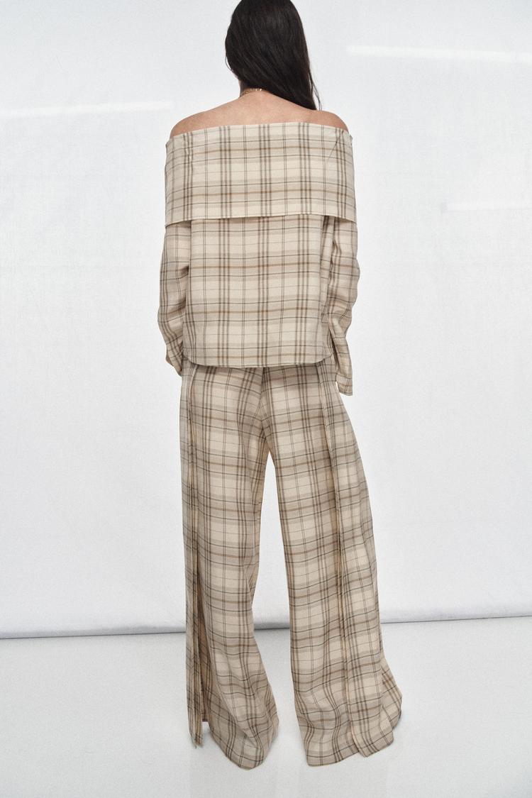 PANTALON À CARREAUX ZW COLLECTION