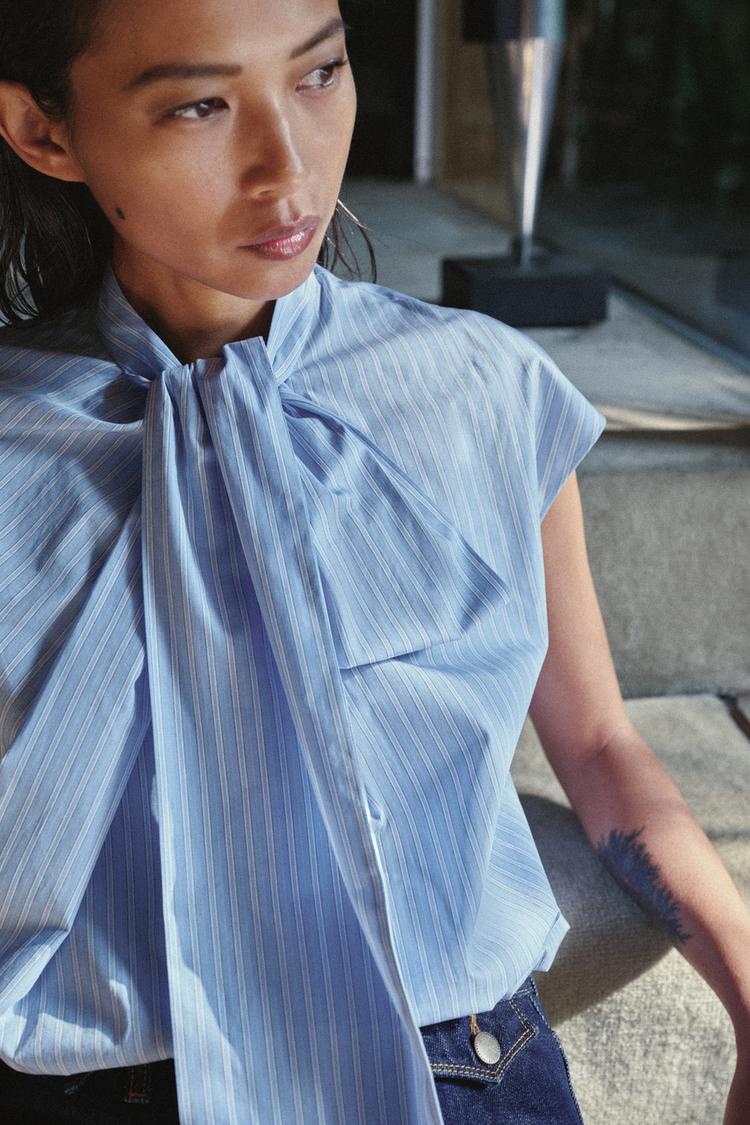 CHEMISE À RAYURES NŒUDS ZW COLLECTION