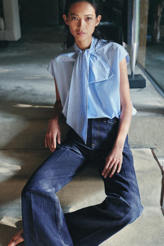 CHEMISE À RAYURES NŒUDS ZW COLLECTION