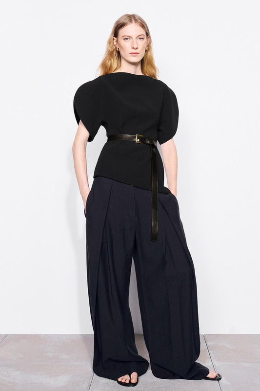 PANTALON WIDE LEG À PINCES ZW COLLECTION