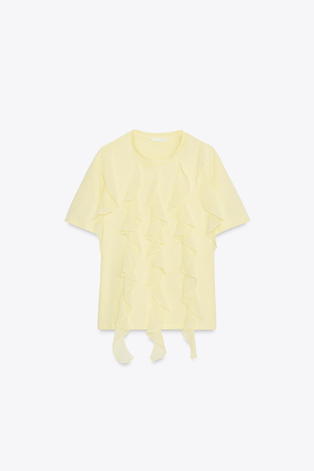 T-SHIRT À VOLANTS