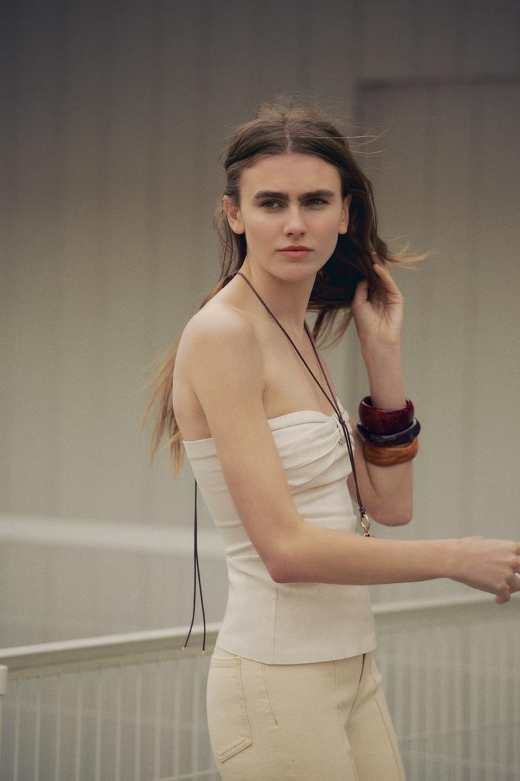 TOP BUSTIER DÉCOLLETÉ EN CŒUR