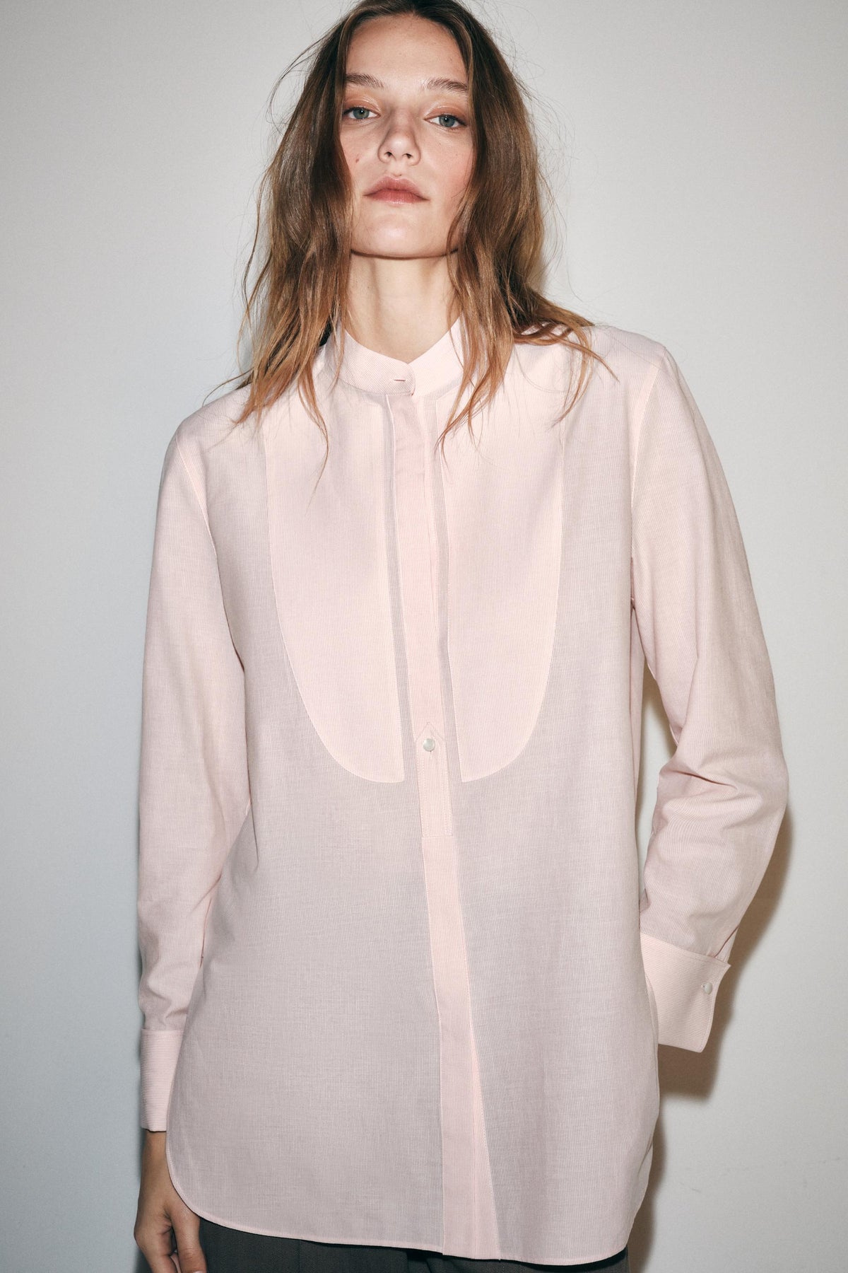 CHEMISE À RAYURES ET PLIS ZW COLLECTION