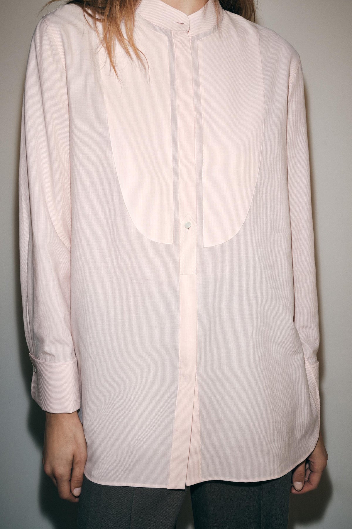 CHEMISE À RAYURES ET PLIS ZW COLLECTION