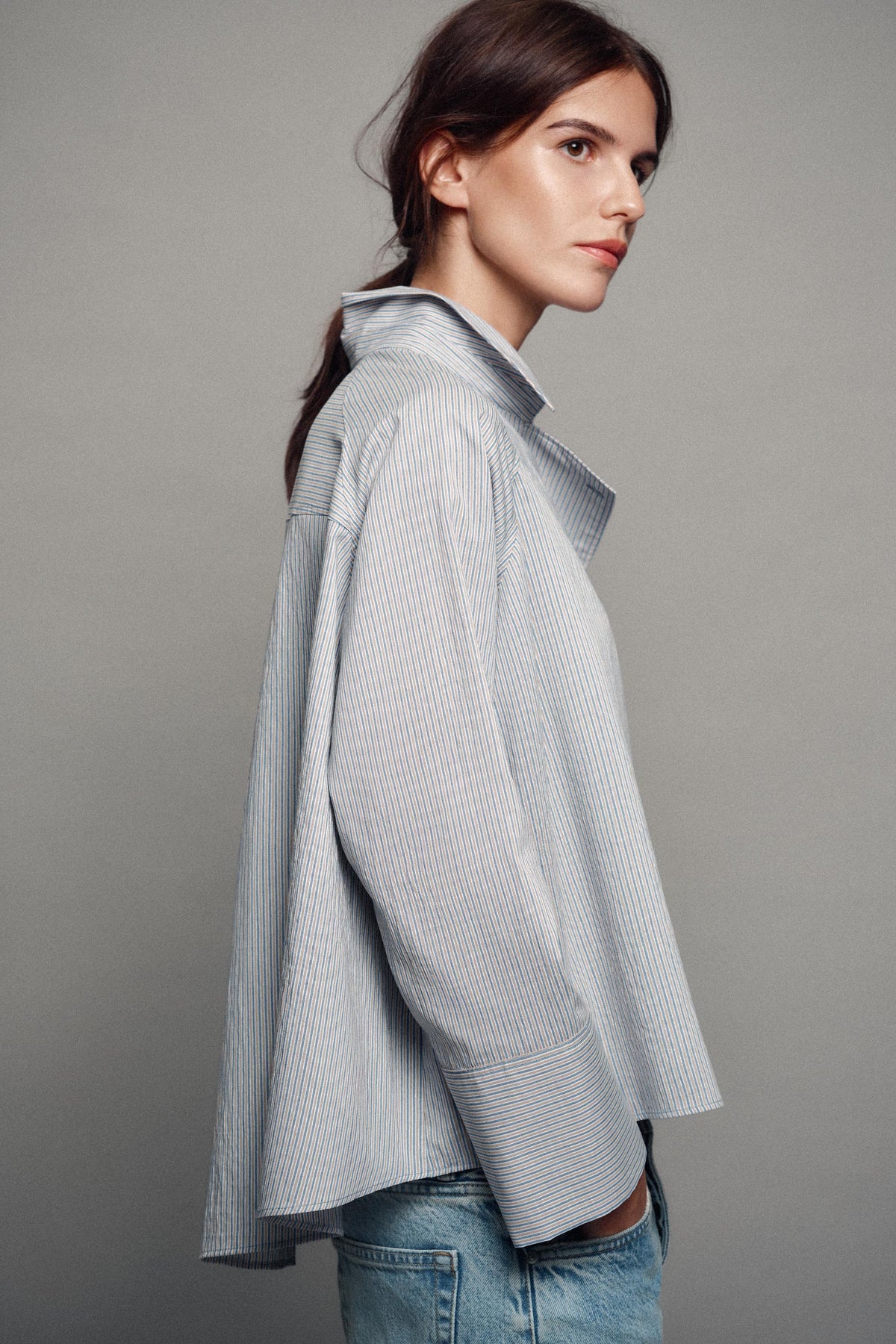 CHEMISE CROISÉE RAYURES ZW COLLECTION
