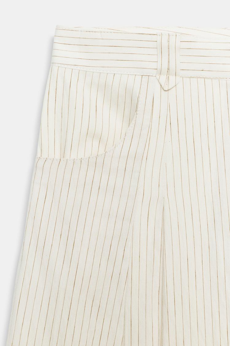 SHORT À RAYURES ET PINCES ZW COLLECTION
