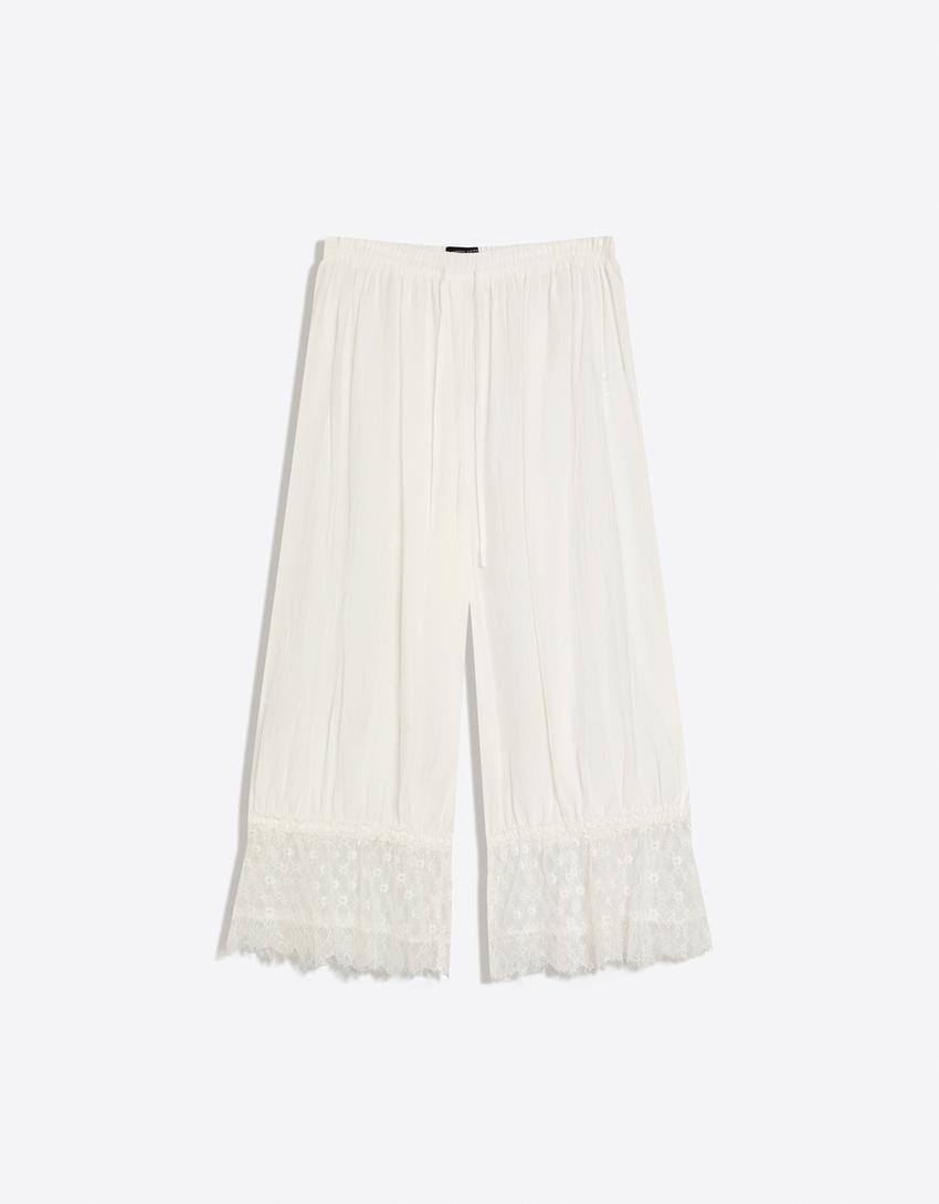 PANTALON BOUFFANT STYLE LINGERIE
