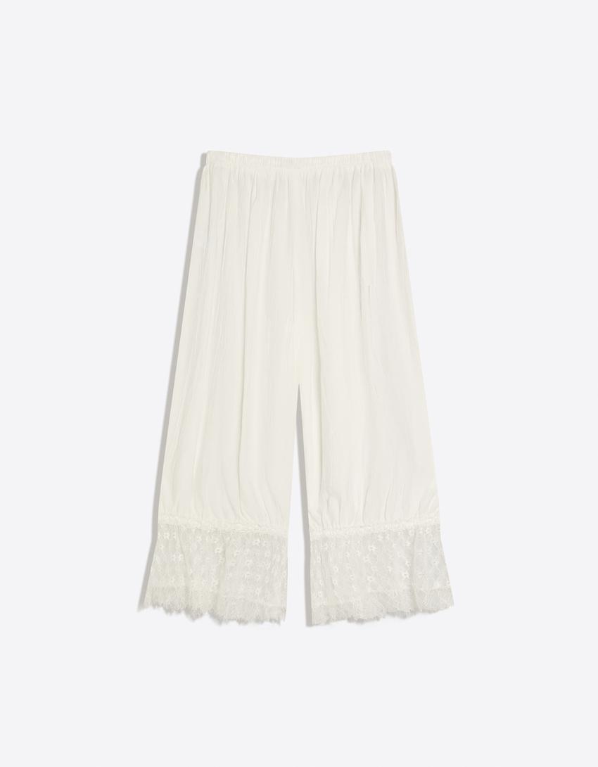 PANTALON BOUFFANT STYLE LINGERIE