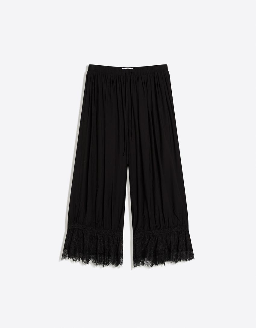 PANTALON BOUFFANT STYLE LINGERIE