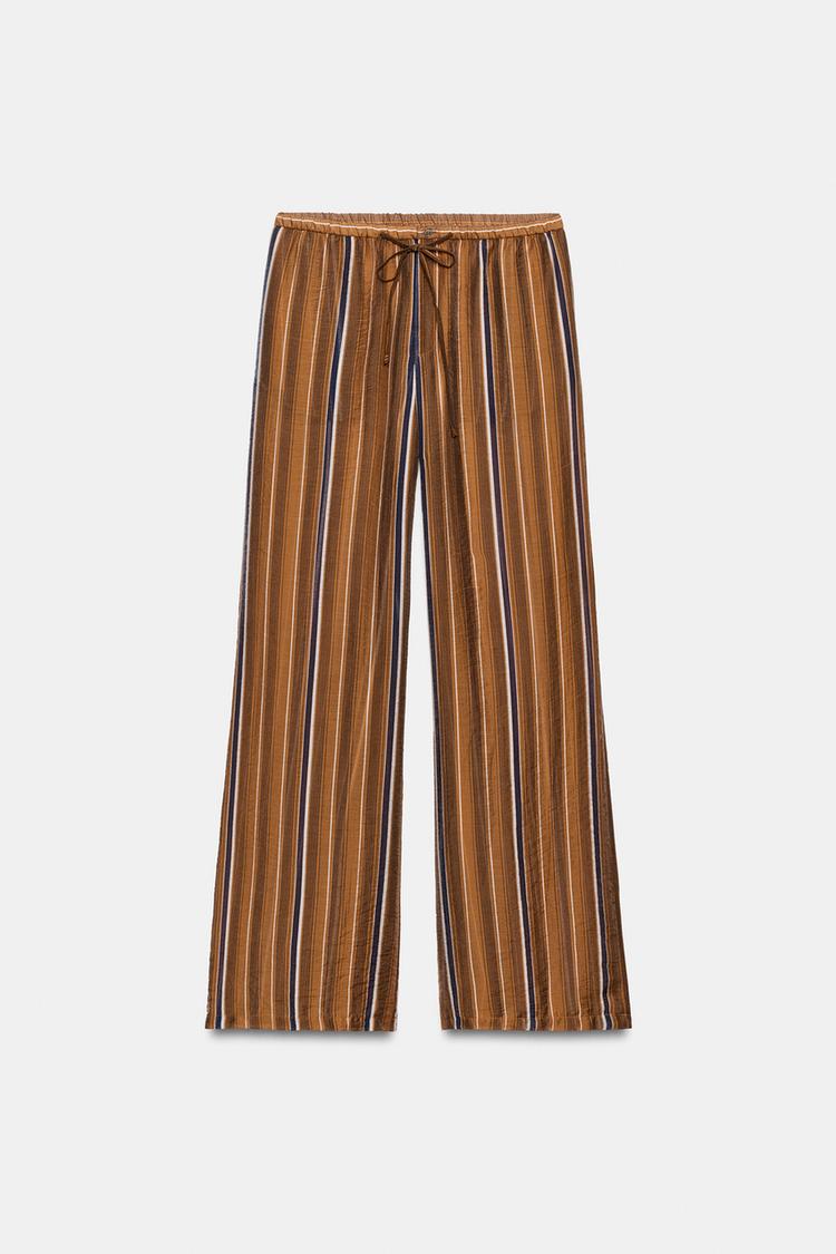 PANTALON STYLE PYJAMA À RAYURES ZW COLLECTION