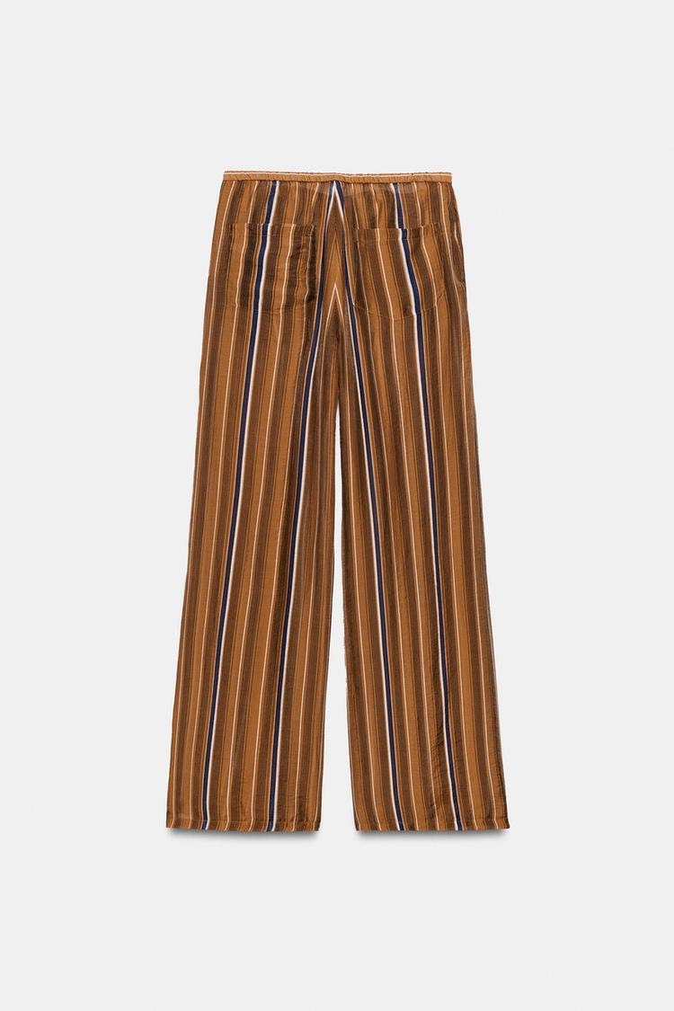 PANTALON STYLE PYJAMA À RAYURES ZW COLLECTION