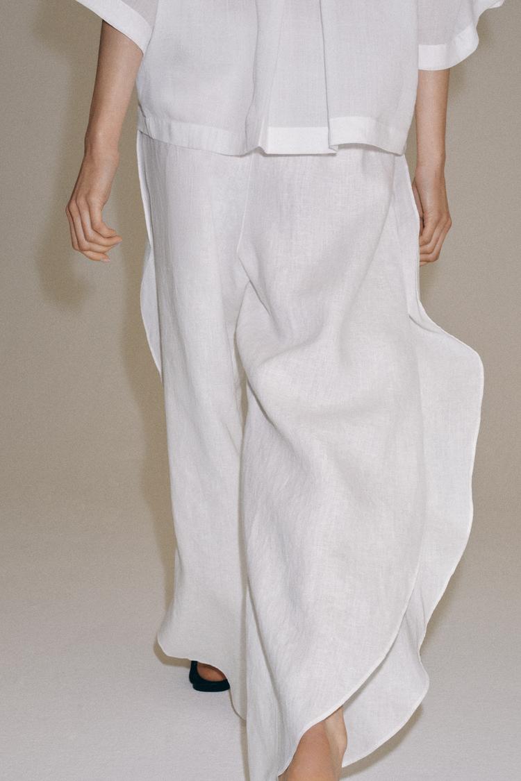 PANTALON LIN À OUVERTURES ZW COLLECTION
