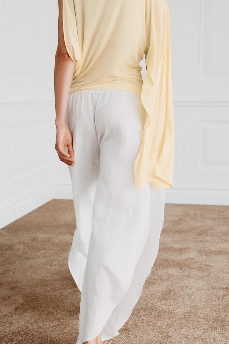 PANTALON LIN À OUVERTURES ZW COLLECTION