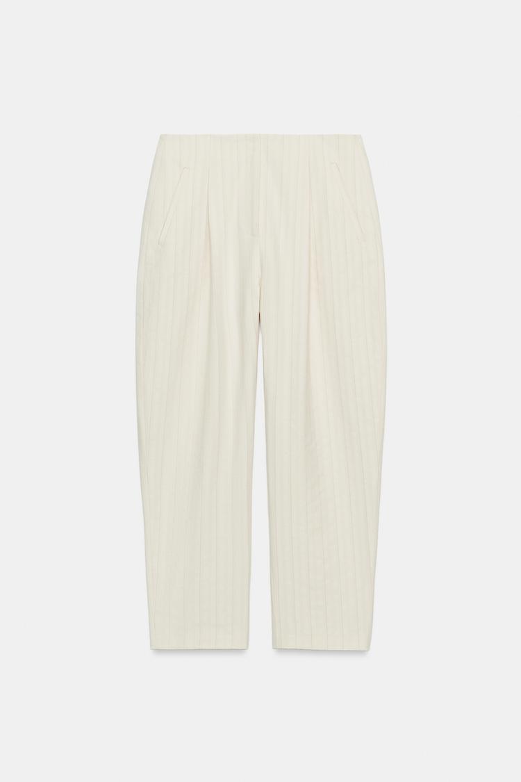 PANTALON BARREL À RAYURES ZW COLLECTION