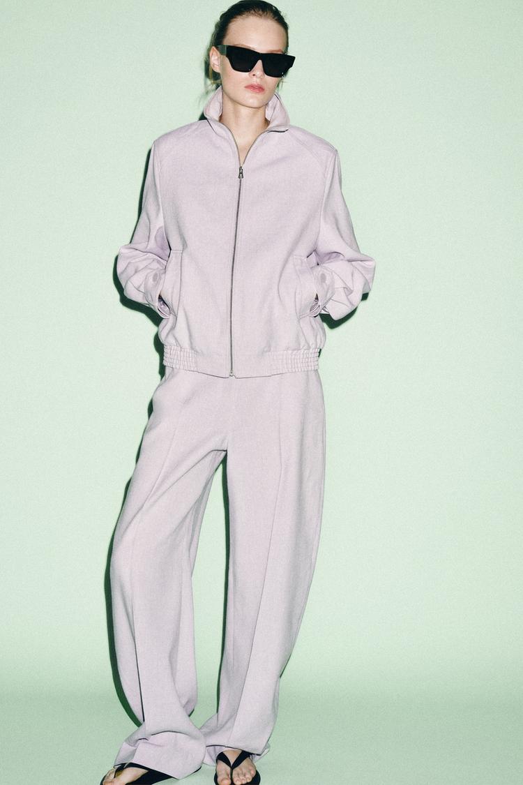 BLOUSON BOMBER AVEC LIN ZW COLLECTION