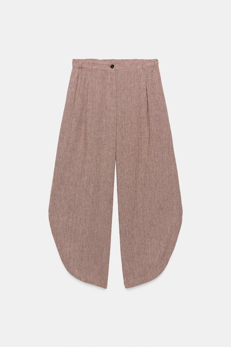 ENSEMBLE VESTE | PANTALON À OUVERTURES EN LIN ZW COLLECTION