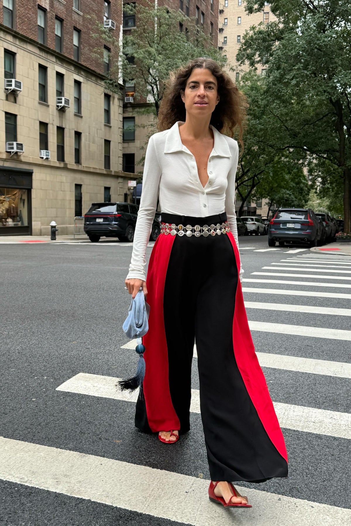 PANTALON LARGE À BANDE LATÉRALE ZW COLLECTION