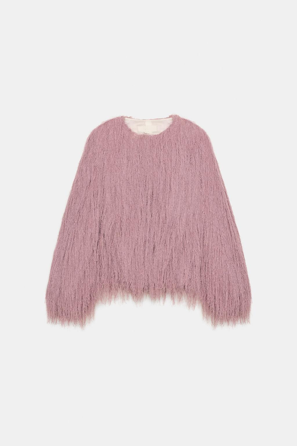 VESTE BOMBER À FRANGES