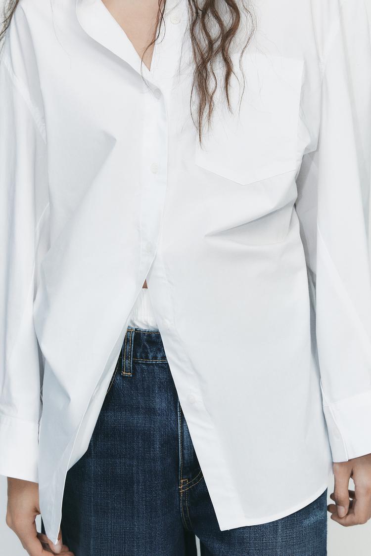 CHEMISE OVERSIZE EN POPELINE