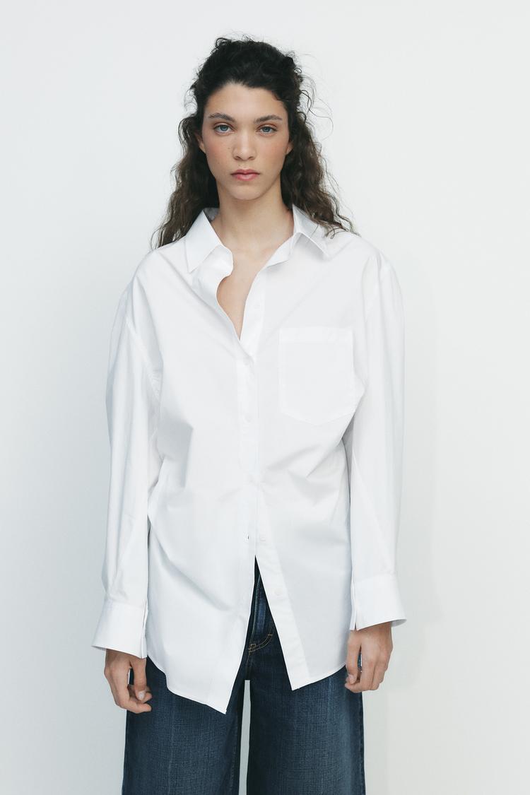 CHEMISE OVERSIZE EN POPELINE