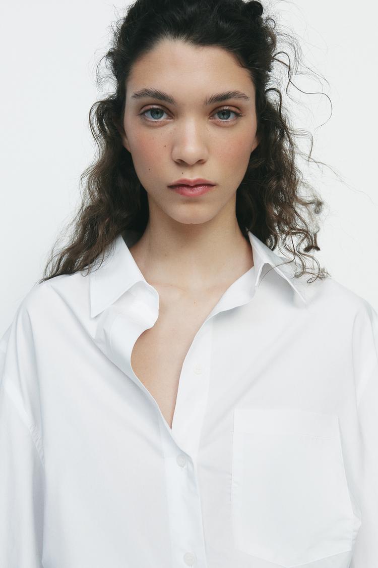 CHEMISE OVERSIZE EN POPELINE