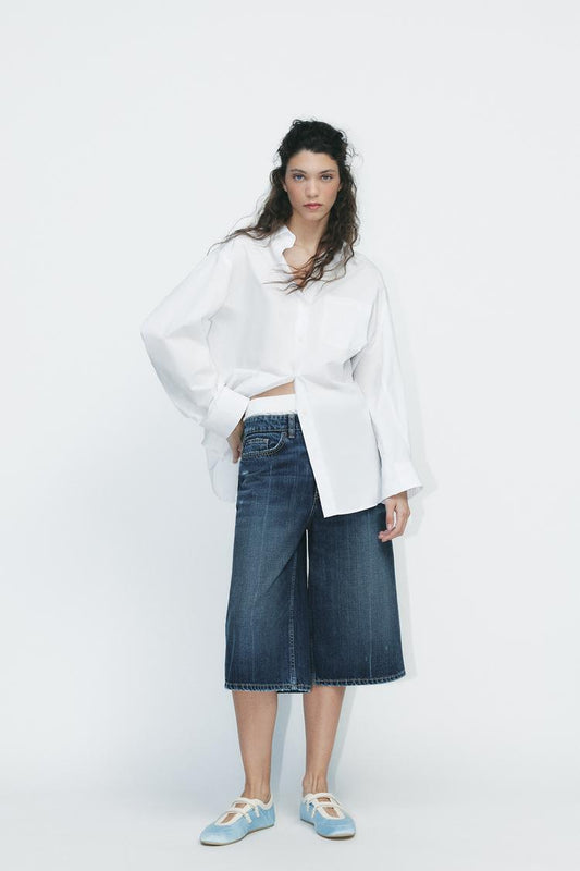 CHEMISE OVERSIZE EN POPELINE