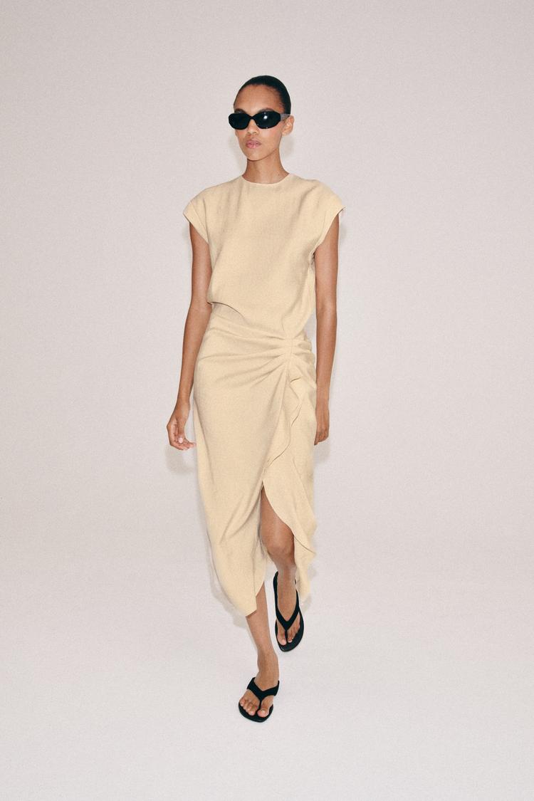 ROBE MI-LONGUE À VOLANTS ZW COLLECTION