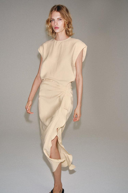 ROBE MI-LONGUE À VOLANTS ZW COLLECTION