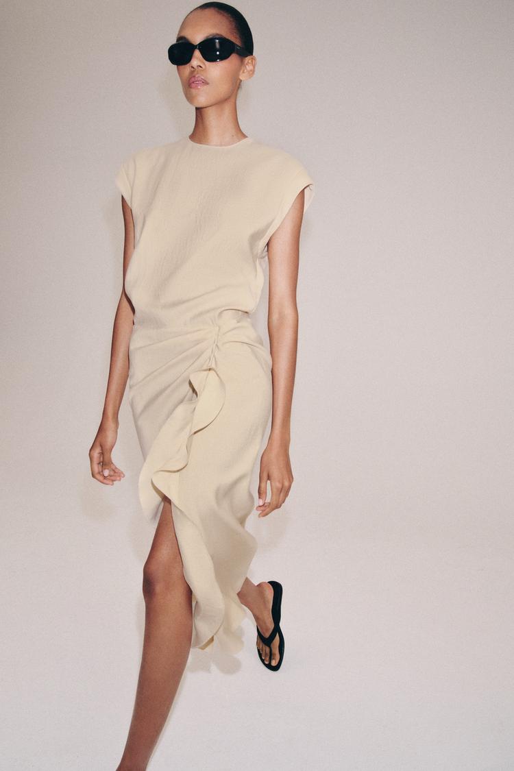 ROBE MI-LONGUE À VOLANTS ZW COLLECTION