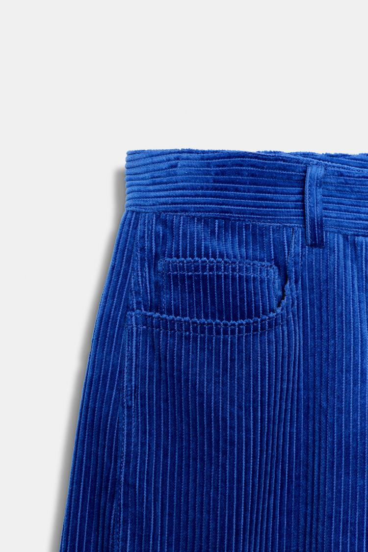 PANTALON EN VELOURS CÔTELÉ À POCHES ZW COLLECTION
