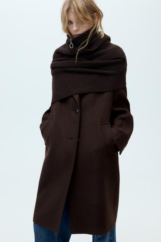 OVERSIZED COAT WITH WOOL