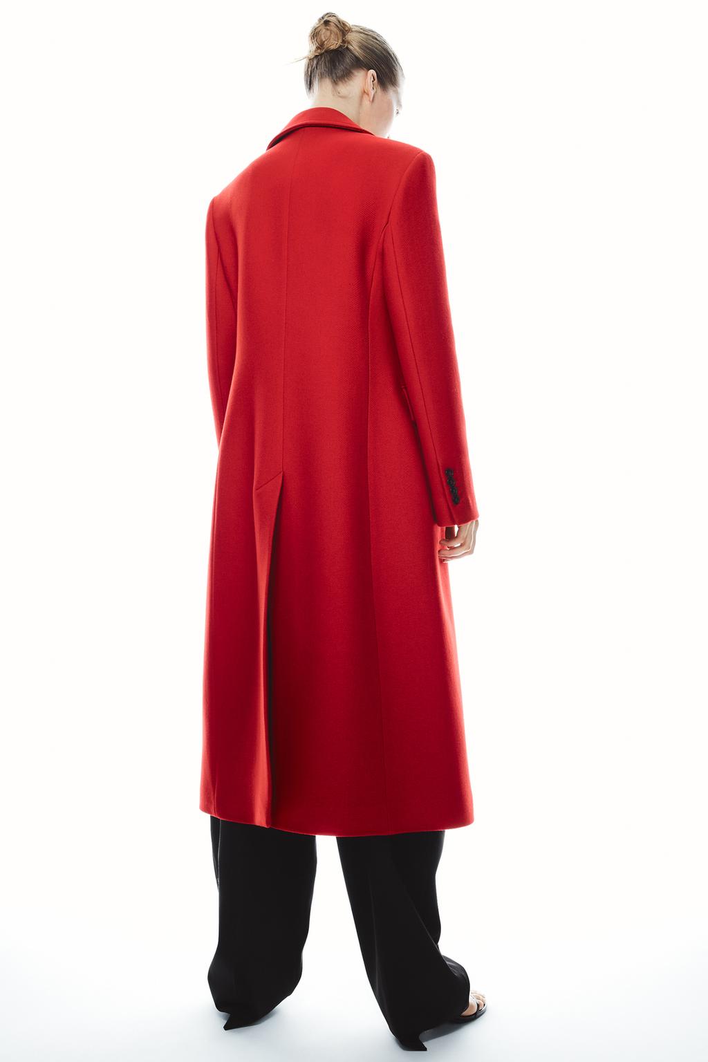 MANTEAU CROISÉ EN MÉLANGE DE LAINE