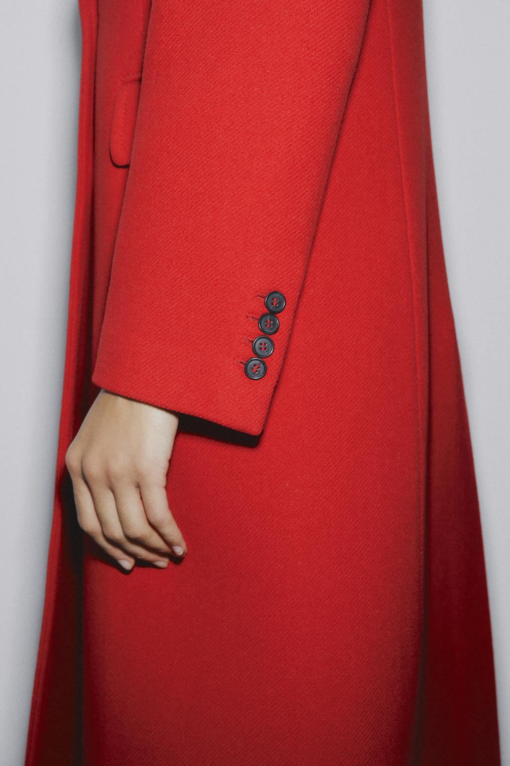 MANTEAU CROISÉ EN MÉLANGE DE LAINE