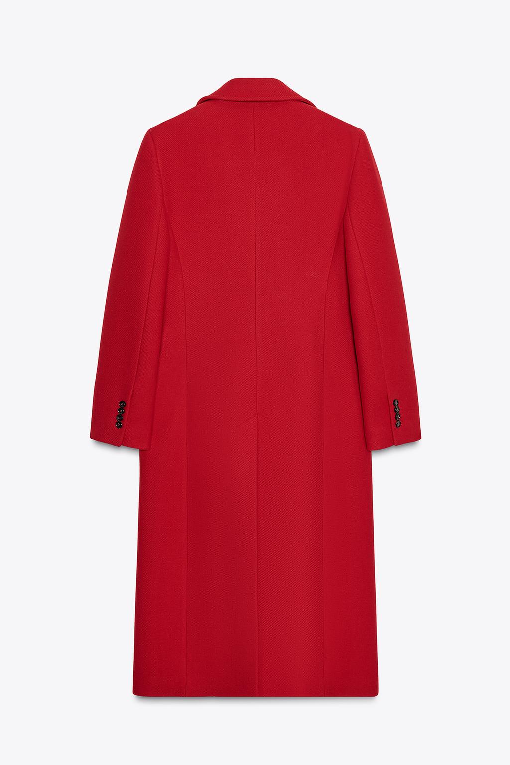 MANTEAU CROISÉ EN MÉLANGE DE LAINE