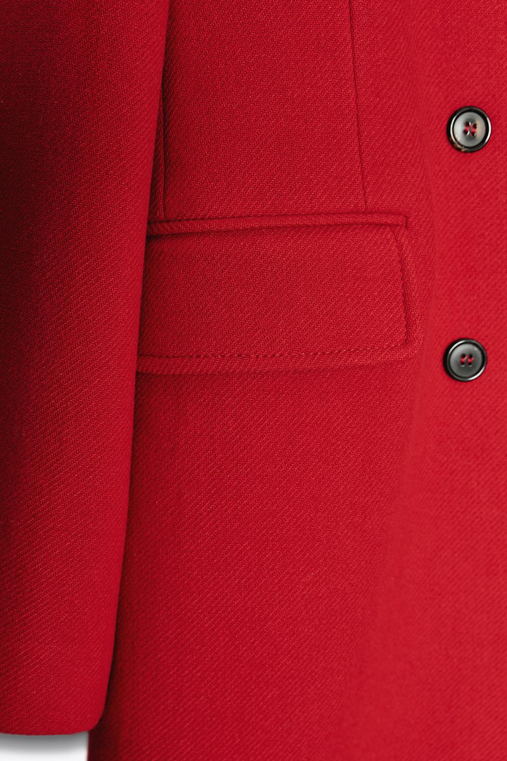 MANTEAU CROISÉ EN MÉLANGE DE LAINE