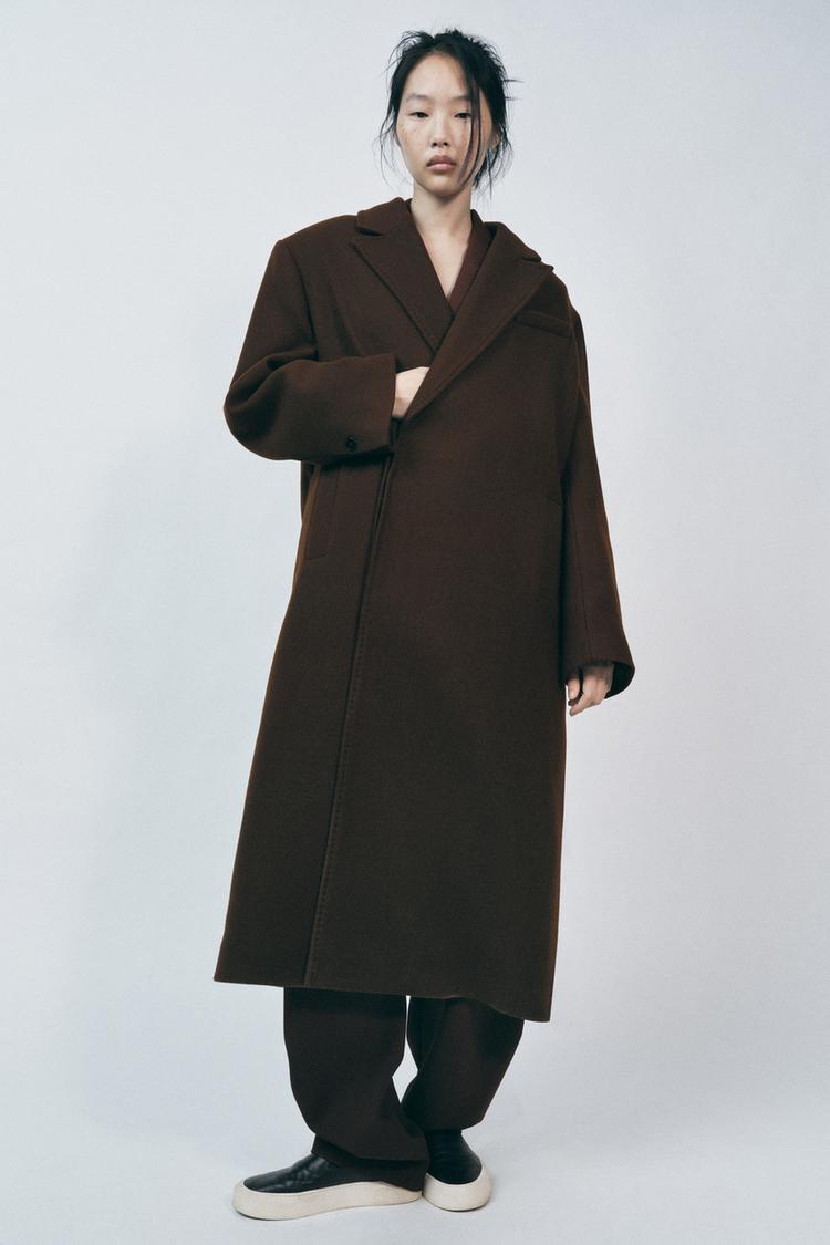 MANTEAU EN MÉLANGE DE LAINE ZW COLLECTION