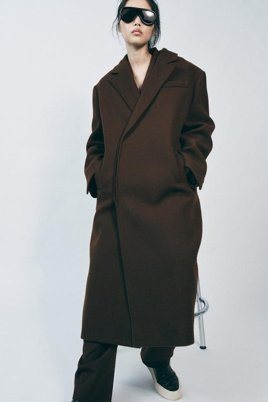 MANTEAU EN MÉLANGE DE LAINE ZW COLLECTION