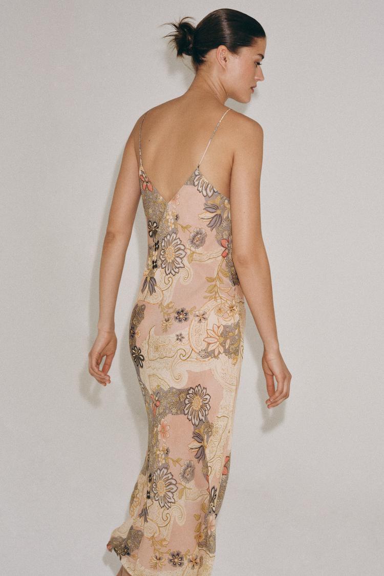 ROBE STYLE LINGERIE IMPRIMÉE ZW COLLECTION