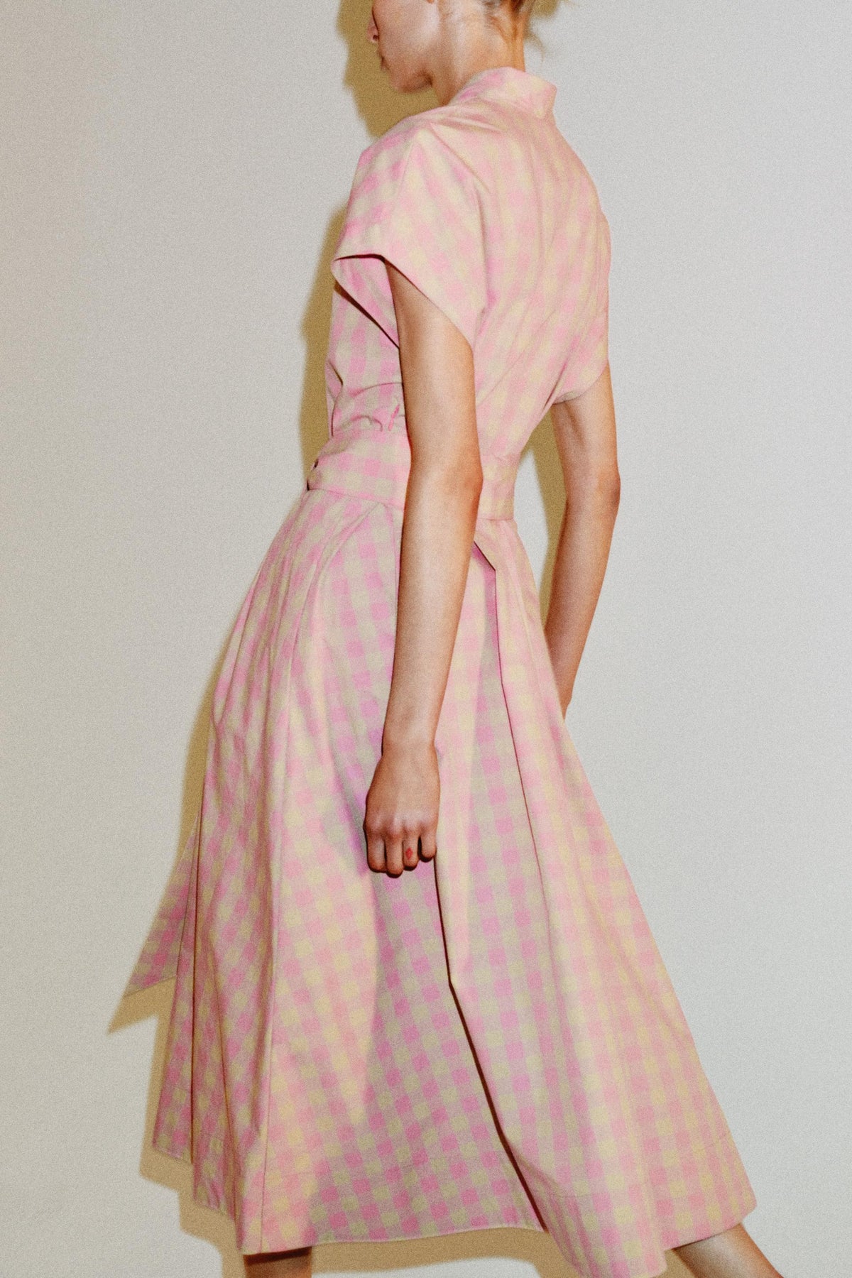 ZW COLLECTION CHECK POPLIN DRESS