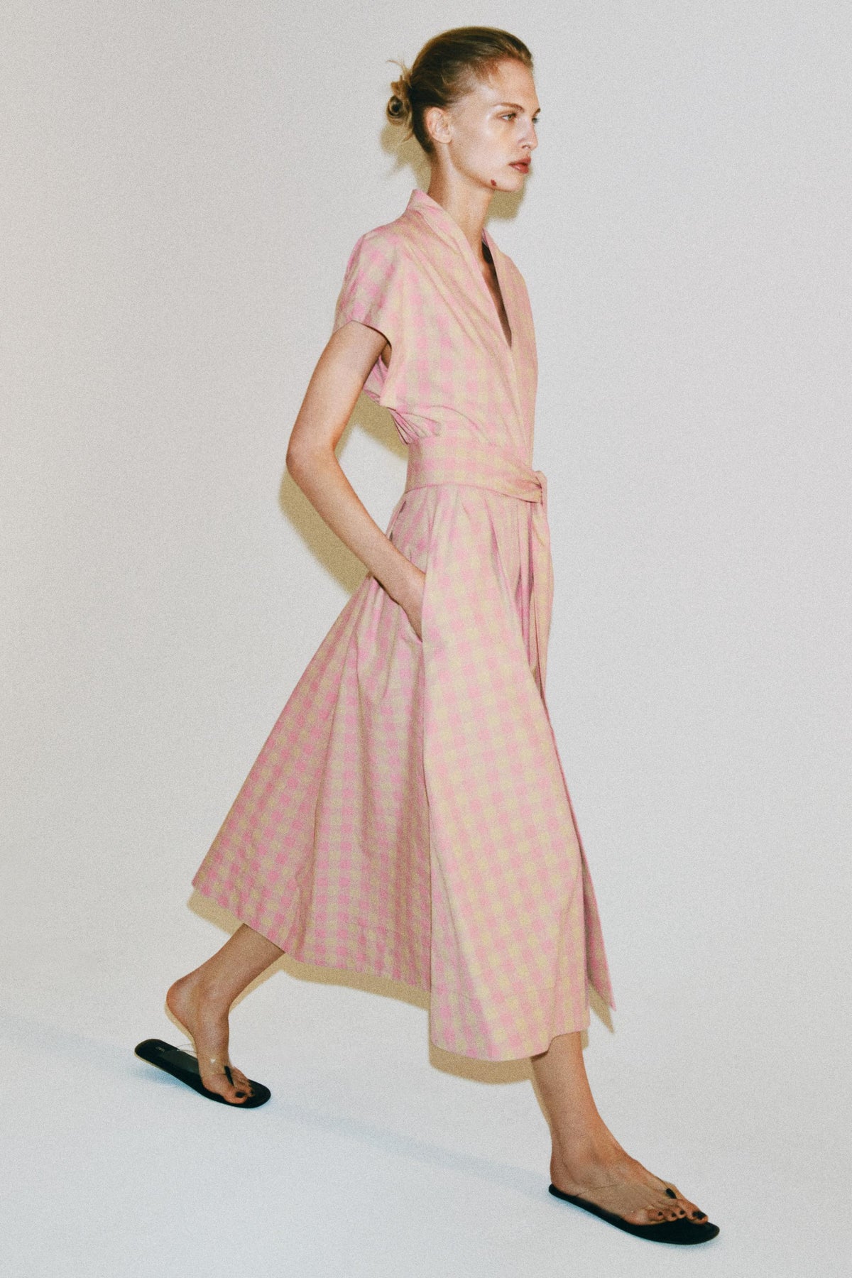 ZW COLLECTION CHECK POPLIN DRESS