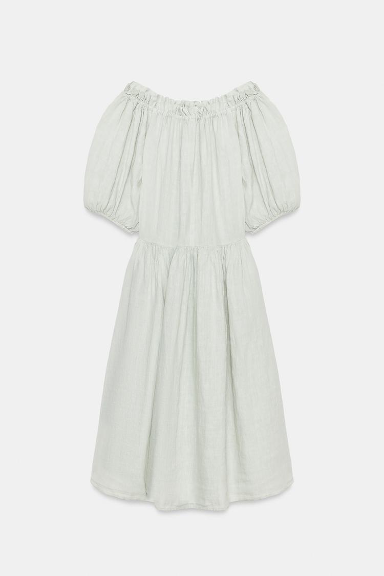 ROBE MI-LONGUE 100% LIN ZW COLLECTION