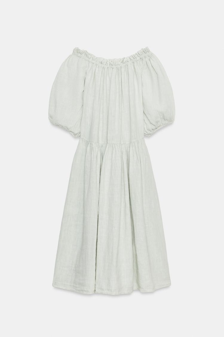 ROBE MI-LONGUE 100% LIN ZW COLLECTION