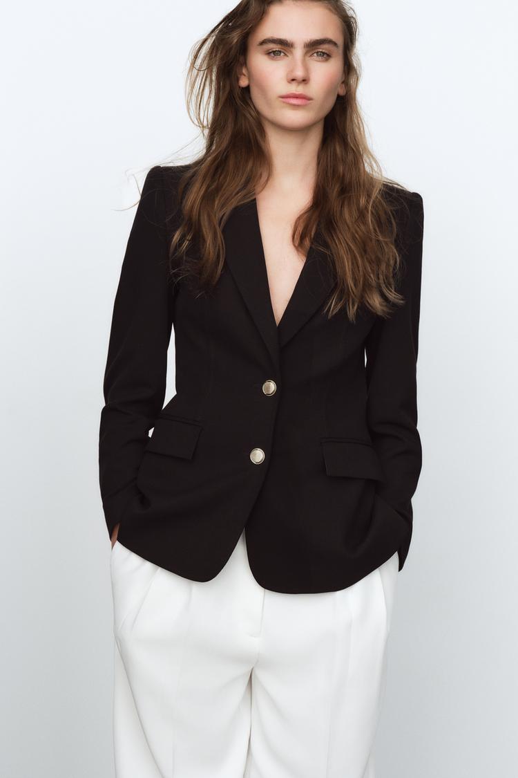 BLAZER AJUSTÉ AVEC ÉPAULETTES