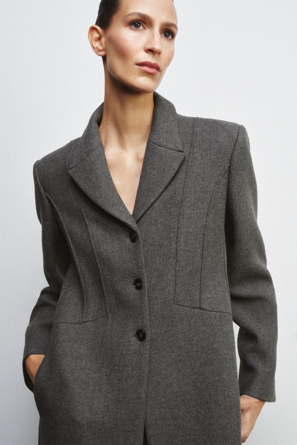 MANTEAU CINTRÉ AVEC LAINE MANTECO ZW COLLECTION LIMITED EDITION