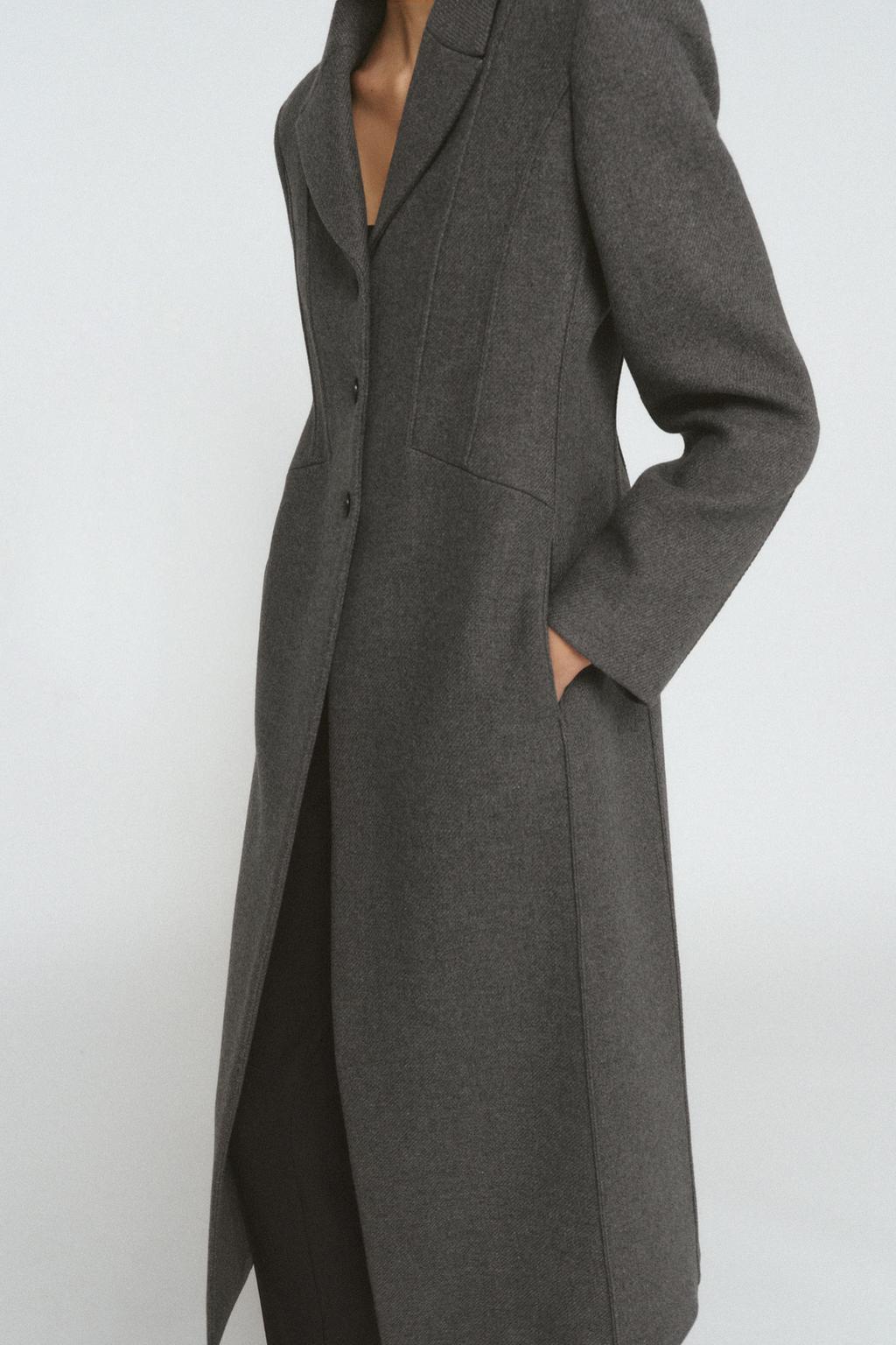 MANTEAU CINTRÉ AVEC LAINE MANTECO ZW COLLECTION LIMITED EDITION