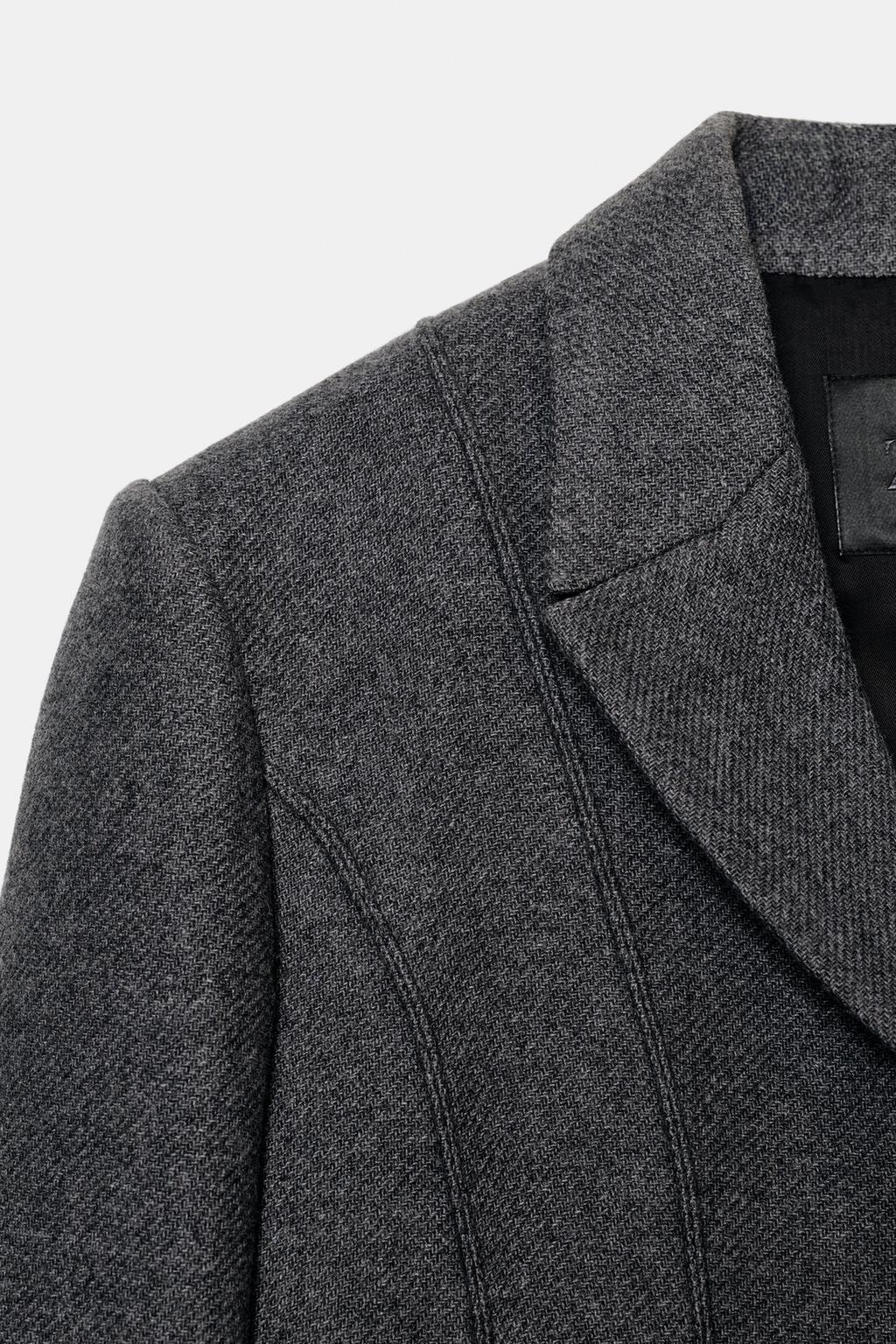 MANTEAU CINTRÉ AVEC LAINE MANTECO ZW COLLECTION LIMITED EDITION