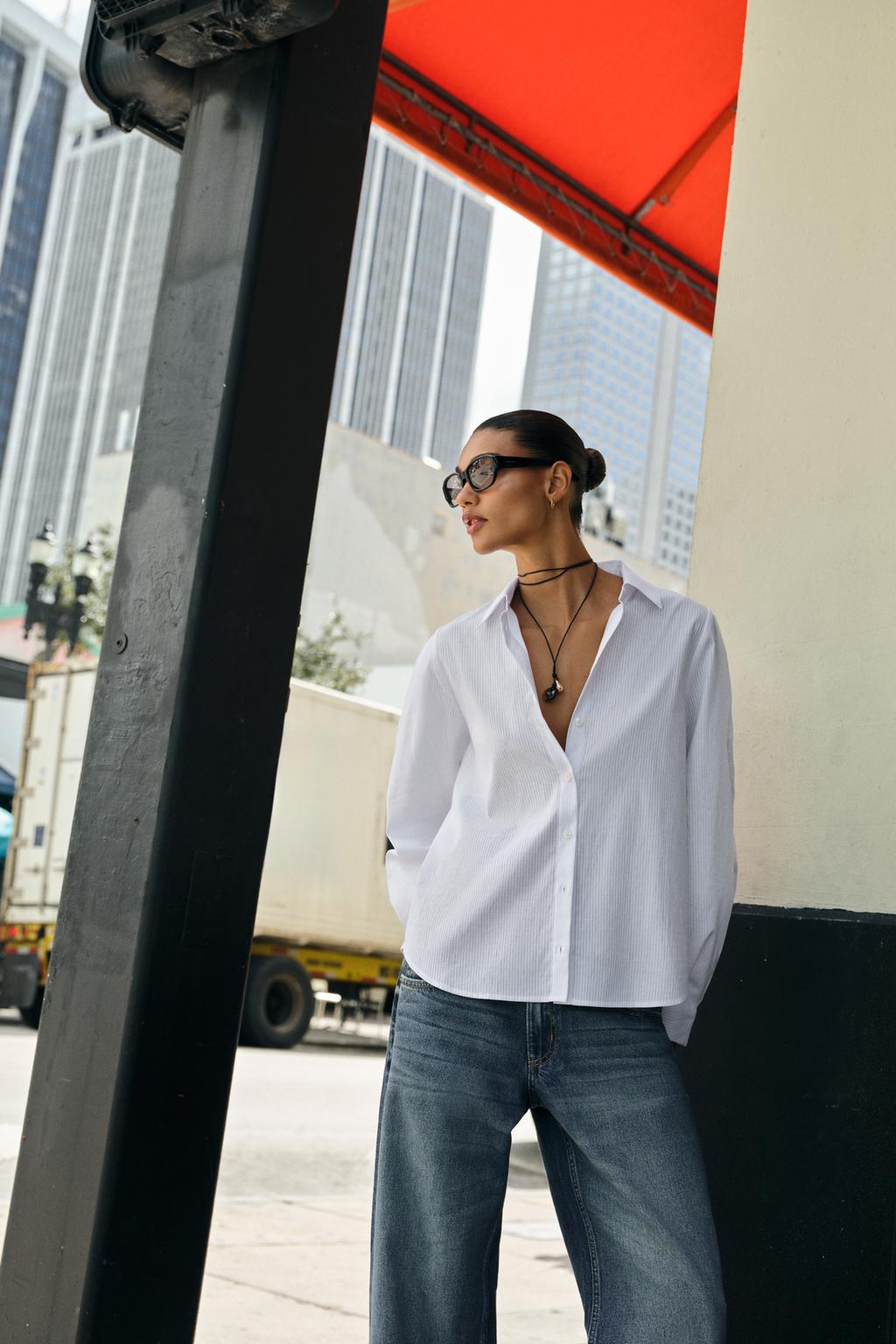 CHEMISE EN COTON RAYÉE