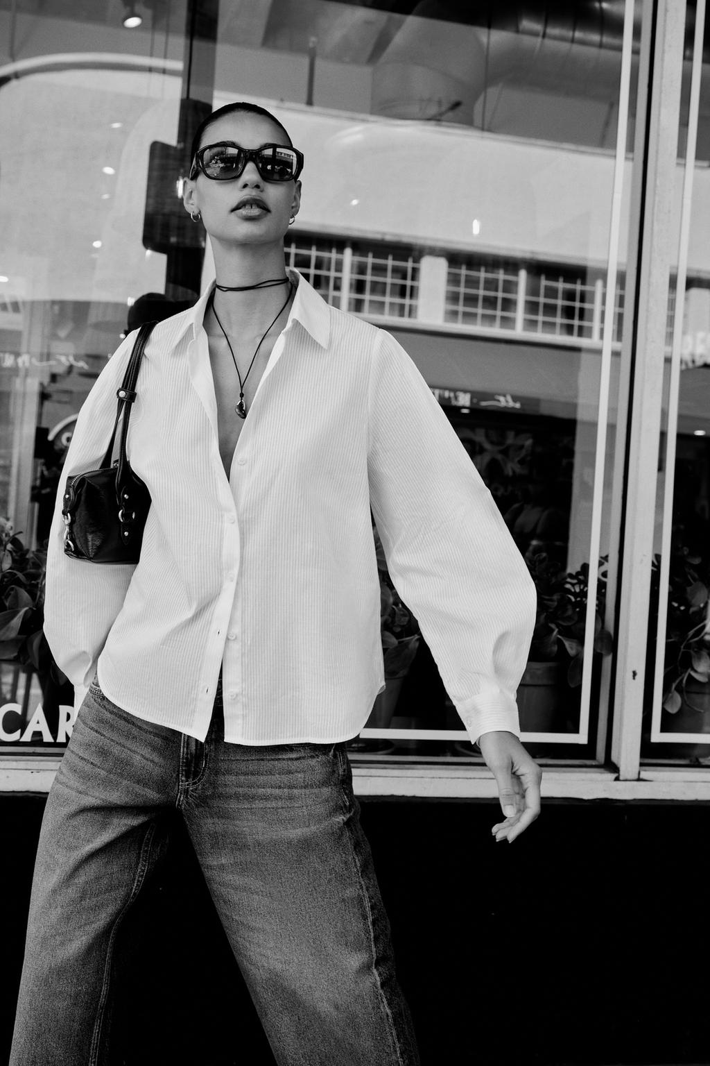 CHEMISE EN COTON RAYÉE