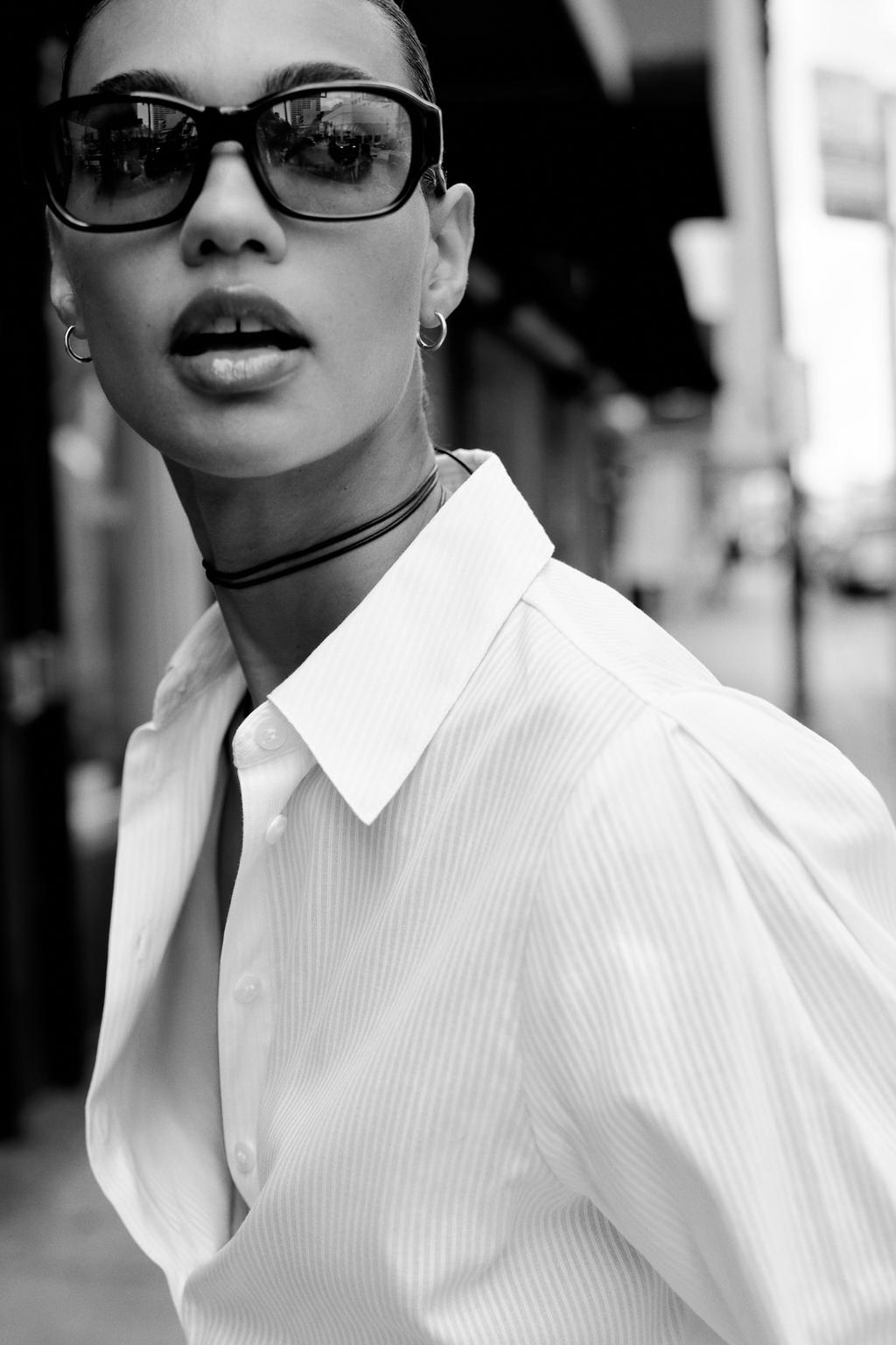 CHEMISE EN COTON RAYÉE